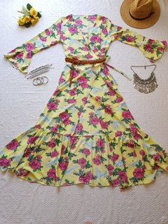 Maxi vestido Bali amarillo - comprar online