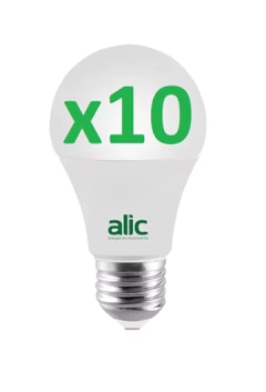 Pack x 10 ALIC Lampara Bulbo Led 9w - comprar online