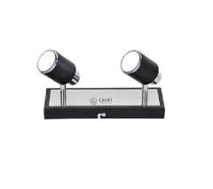 Aplique Pared Julita 2xGu10 Negro - comprar online