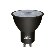 Pack x 10 Dicroica Gu10 7w Negra Luz Calida - comprar online