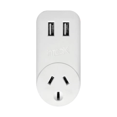 Enchufe con 2 cargadores USB Carga Rapida