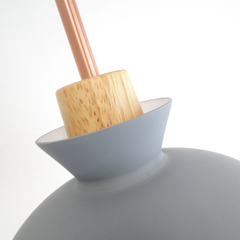 Colgante Gris con Madera - comprar online