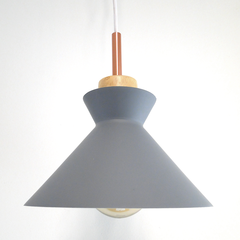 Colgante Gris con Madera 2 en internet