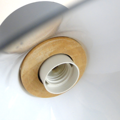 Colgante Gris con Madera 2 - tienda online