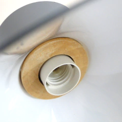 Colgante Gris con Madera 2 - tienda online