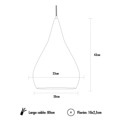 Colgante Metalico Calado Grande en internet