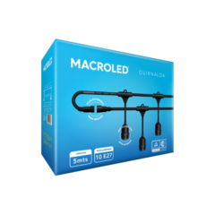 Guirnalda Exteriores MACROLED 5mts 10Pzs