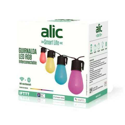 Guirnalda SMART LED RGB 10 focos 5mts - comprar online