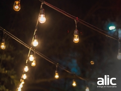 Guirnalda Exteriores ALIC 6.3mts 10 portalámparas - CENTRAL DE ILUMINACION