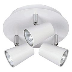 Aplique Sonata Redondo 3xGU10 Celeste/Rosa/Bco - comprar online