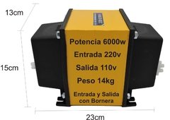 6000w Autotransformador 220v a 110v POTENCIA 6000W - comprar online