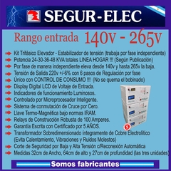 24KVA R140-265V KIT ELEVADOR ESTABILIZADOR TRIFASICO en internet