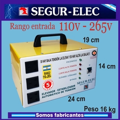 ELEVADOR ESTABILIZADOR PORTÁTIL 6000W RANGO 110-265V - Segur-Elec · Elevadores de Tensión
