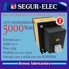 5000w Autotransformador 220v a 110v POTENCIA 5000W en internet