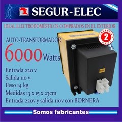 6000w Autotransformador 220v a 110v POTENCIA 6000W en internet