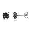Brinco quadrado cravejado de zircônia negra - comprar online