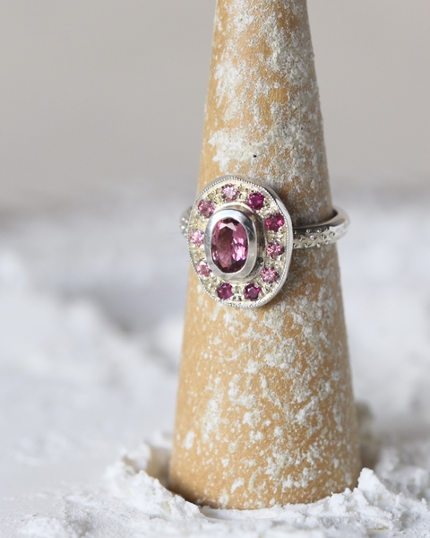 Anillo Galáctico [Turmalina Rosa] - comprar online