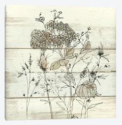 Gravura de flores em estilo provençal para quadro