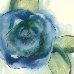 Gravura de Flores Azul