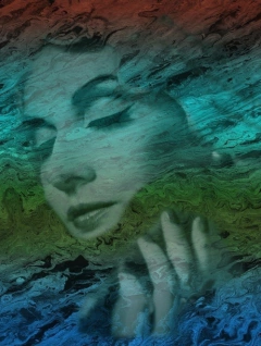 Submerged Green Girl- Jeff Medeiros