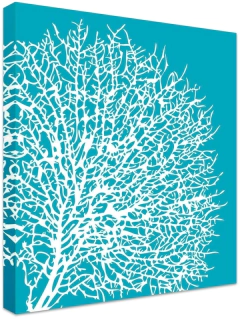 gravura coral mar para quadro