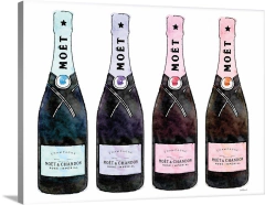 quadro de bebidas champagne