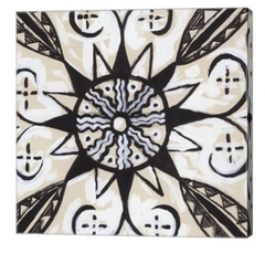 quadro mandala em preto e branco
