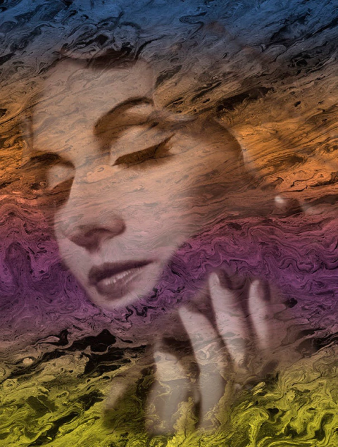 Submerged Color Girl- Jeff Medeiros