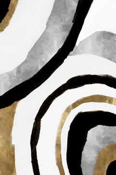 gravura abstrata preto e branca