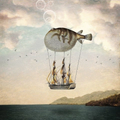Quadro surrealismo fantástico