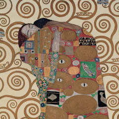 poster o abraço klimt