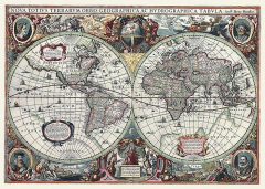 Nova Totius Terrarum Orbis Tabula - Hendrik Hondius