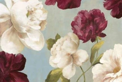 Gravura Flores tons de Fucsia