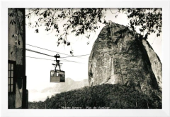 quadro rio antigo Bondinho Pão de Açúcar