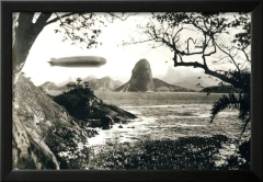 Fotografia Com Moldura Rio Antigo - Pão de Açúcar com Zepelim na internet