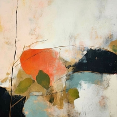 Quadro com gravura abstrata para Decoração