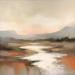 Gravura Paisagem Rio