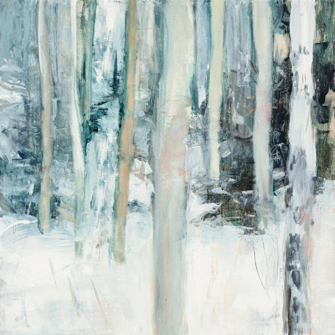 Gravura Paisagem floresta