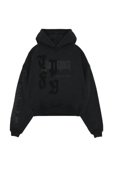 Hoodie BLACK ON BLACK negro