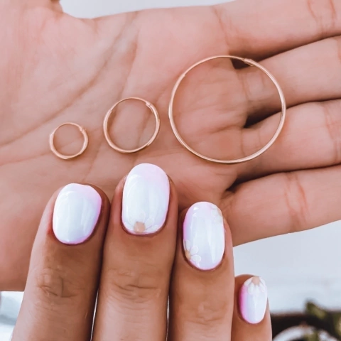 Argollitas Basicas Doradas