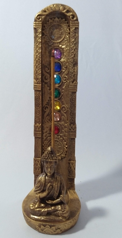 Incensário torre buda 7 chakras 23cm - 2 cores na internet
