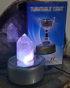 Base giratória 4 leds 8cm - 110v