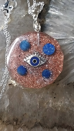 Orgonite pingente olho grego - ativação psíquica