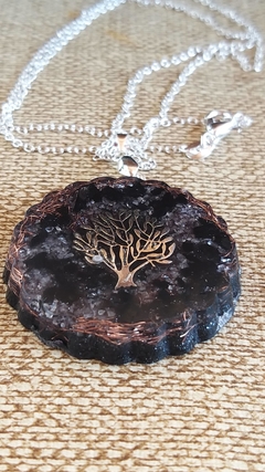 Orgonite pingente árvore da vida - proteção - 3,5cm - comprar online
