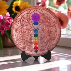 Mandala de Orgonite dos 7 Chakras 25cm - Equilíbrio e Energia - comprar online
