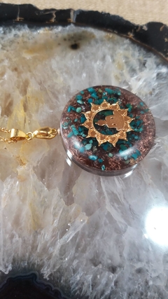 Orgonite pingente cristais radiônicos e gráfico mãe com Buda - motivação e alegria - comprar online