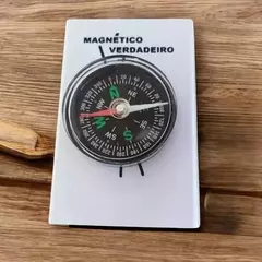 Bússola norte verdadeiro e magnético 8x5cm
