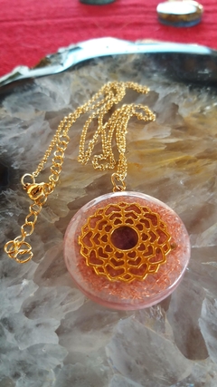 Orgonite pingente símbolo do 7º chakra - espiritualidade - comprar online