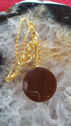 Orgonite pingente mão Hamsa intuição e proteção corrente folheada a ouro - comprar online