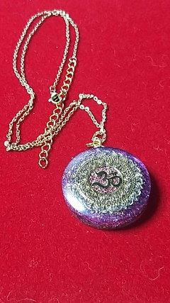 Orgonite pingente Om - espiritualidade